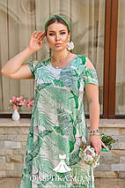 Сукня зі штапелю у квітковий принт у великому розмірі Україна Розміри: 52.54.56.58., фото 3