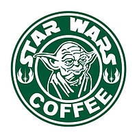 Шеврон Master Yoda Star Wars coffee мастер Йода Звездные войны Шевроны на заказ на липучке (AN-12-423-57)