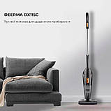 Пилосос Deerma Corded Hand Stick Vacuum Cleaner (DX115C) ( Чорний ) DS, фото 2