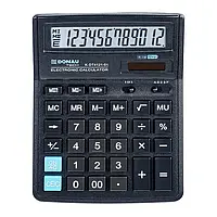 Donau Калькулятор офисный 12-значный дисплей черный (7075012)