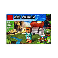 Конструктор детский Minecraft Bambi MG691 с фигуркой героя Вид 2 MD, код: 8323607