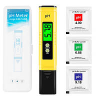 PH-метр для измерения кислотности 0.00-14pH, портативный, калибровка hm