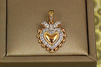 Кулон Xuping Jewelry Валентинка с родием 1,7 см золотистый