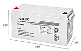 Акумулятор DELUX LB 12V 100AH гелевий, фото 2