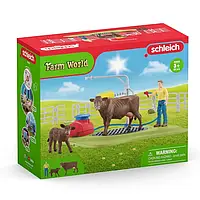 Schleich Набор для мытья коров Farm World Happy Cow Wash 42529 (7100244)