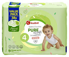 Підгузки Kruidvat pure&soft Нідерланди 4 (8-14кг) 38шт