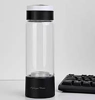 Портативная бутылка-генератор водородной воды/ионизатор 2в1 ALTHY 380 мл Black с Ручкой