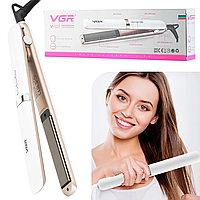 Праска для волосся з турмаліновим покриттям VGR V-522 / Професійна плойка для волосся / Випрямляч для волосся