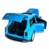 Машинка металева Rolls-Royce Cullinan ролс ройс синій звук світло інерція відкр люк двері капот багажник 1:32,15*6,5*5,5см, фото 7