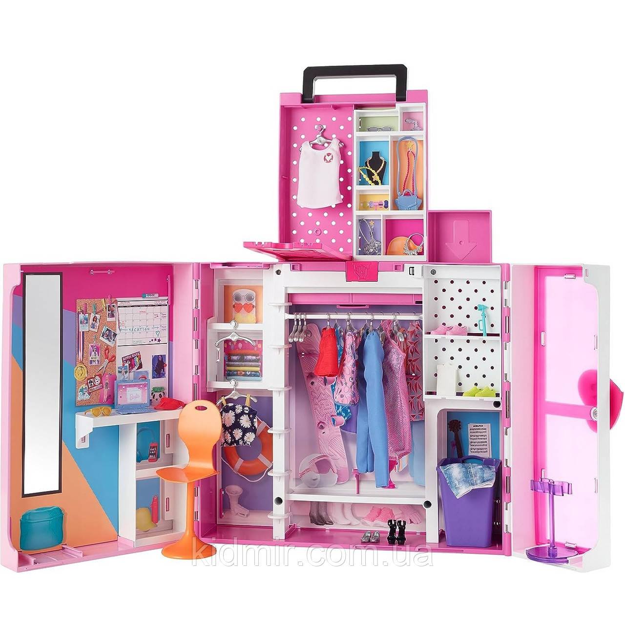 Двоповерхова шафа Мрії Барбі розкладна Barbie Dream Closet HBV28