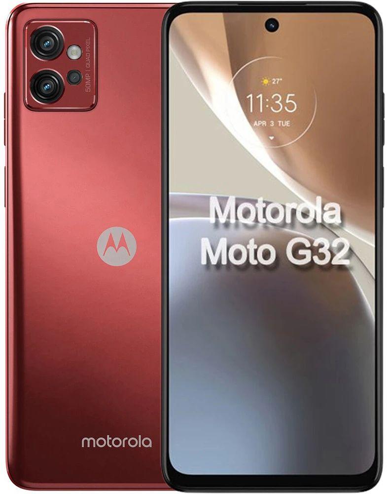 Смартфон Motorola Moto G32 8/256GB Dual Sim Satin Maroon (PAUU0052RS) Dshop