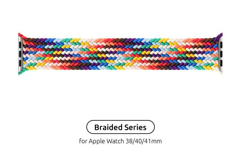 Ремінець Armorstandart Braided Solo Loop для Apple Watch 38mm/40mm/41mm Pride Edition Size 2 (120 mm) Dshop