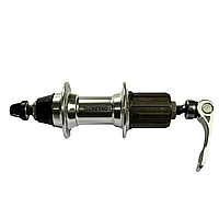 Втулка задня алюміній під касету 8-9 швидкостей 36 спиць ексцентрик Хром OLD 135 мм SF-A231 Shunfeng