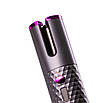 Автоматична бездротова плойка стайлер до 200 °C з таймером і РК-дисплеєм для завивання волосся Сірий, фото 5