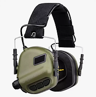 Активные шумоподавляющие наушники EARMOR M31H тактические с креплением для шлема FAST Olive Green Оливковый Не