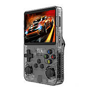 Портативна ігрова консоль Game Console R36S 64GB Black компактна приставка з великим екраном для ретро ігор