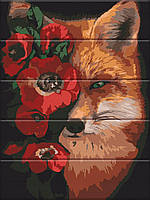 Картина по номерам на дереве "Лисиця та маки" 30х40 см ArtStory Разноцветный (2000002213482)