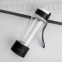 Портативная бутылка-генератор водородной воды/ионизатор 2в1 ALTHY 380 мл Black с ремнем на руку
