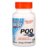 Пирролохинолинхинон PQQ Doctor's Best 20 мг 30 вегетарианских капсул (DRB00295) UK, код: 1826853