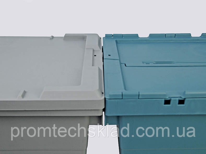 Ящик пластиковый 600х400х295 с крышкой для дистрибуции N6428-ALC - фото 7 - id-p1502922345