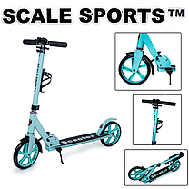 Двоколісний міський складаний самокат "Scale Sports SS-05 399352836" з регулюванням висоти керма (тіффані)., фото 4