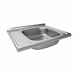 Накладна мийка Platinum 6050 R Decor 0,6 мм, фото 3