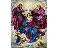 Схема для вышивки бисером POINT ART Коронование Марии, размер 40х53 см, арт. 1521