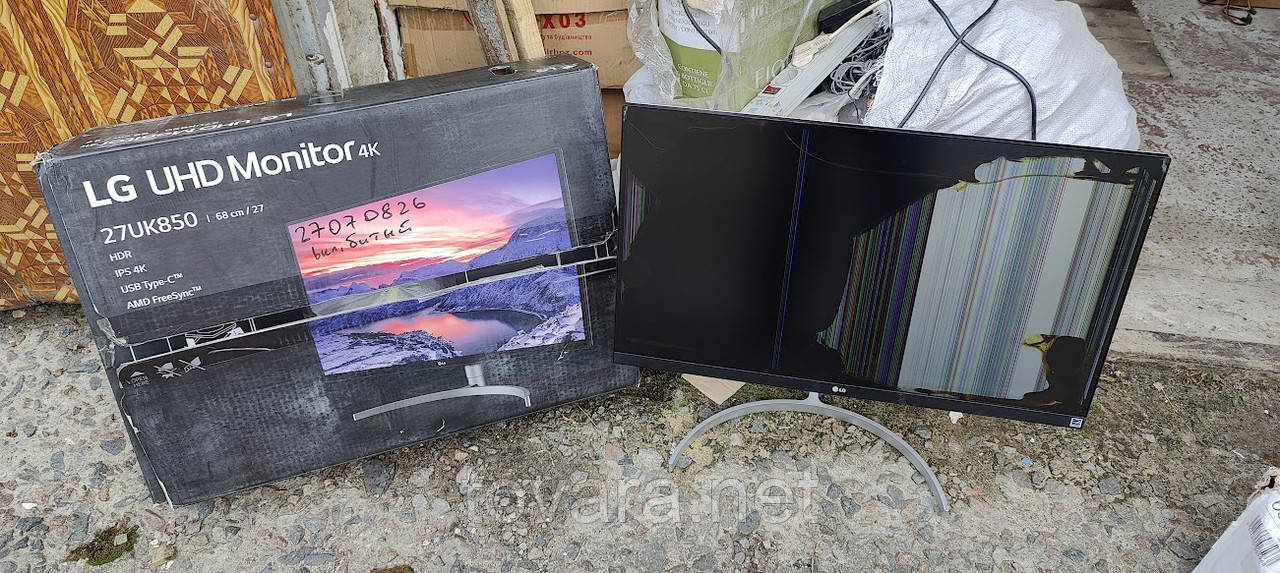 Широкоформатний поворотний LED монітор з HDMI, DP і audio 27 дюймів LG 27UK850-W No 27070826