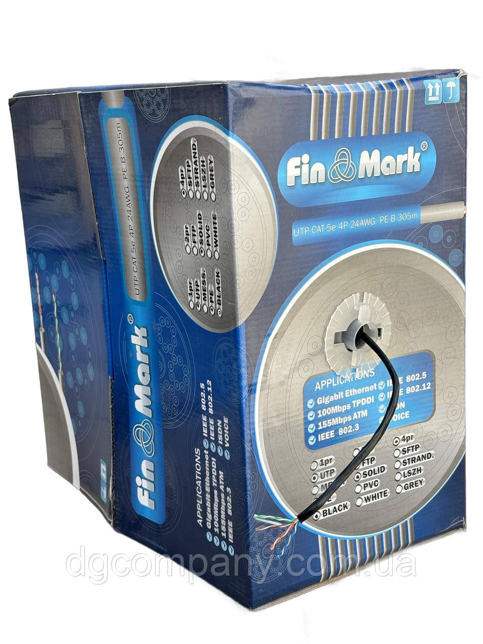 Кабель вита пара Finmark UTP зовнішній, мідний,305м, фото 1