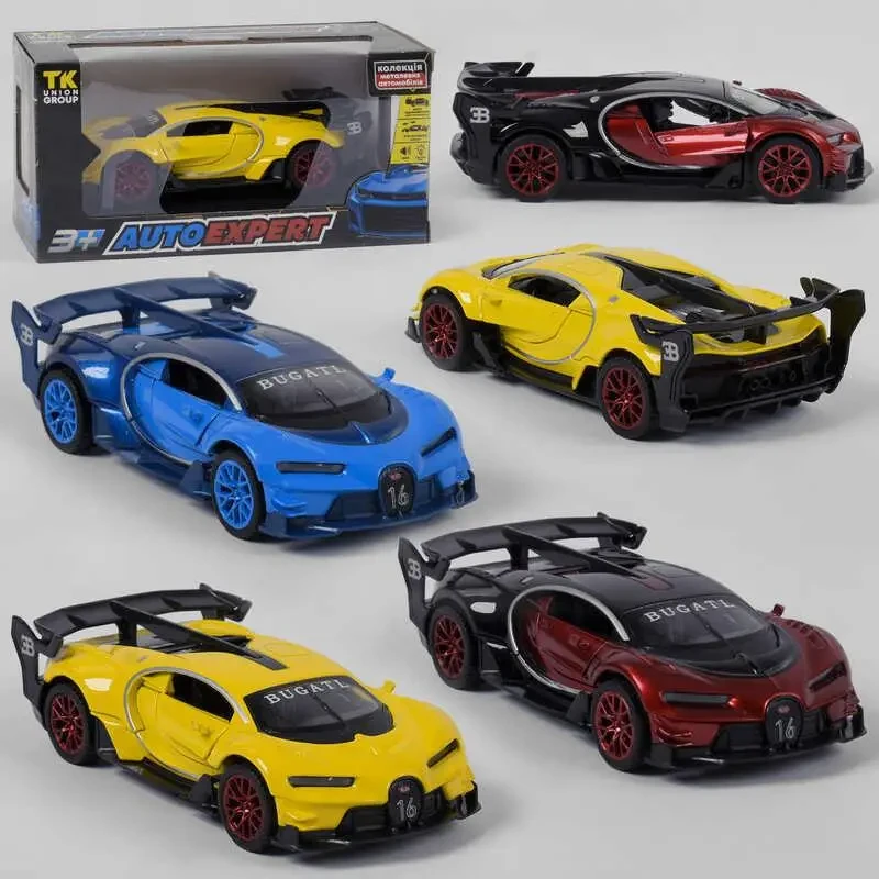 Машинка 32232 (72) "Auto Expert", 3 кольори, світло, звук, інерція, відкриваються двері, в коробці