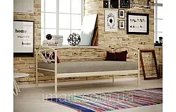 Диван ліжко металеве VERONA ЛЮКС МК. Ліжко диван у спальню з металу в стилі лофт Loft 120х190