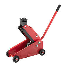 Домкрат гідравлічний підкатний 2т, висота підйому 135-385 мм INTERTOOL GT0108