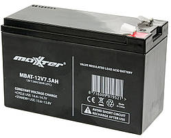 Акумуляторна батарея Maxxter 12V 7.5AH (MBAT-12V7.5AH) AGM Dshop