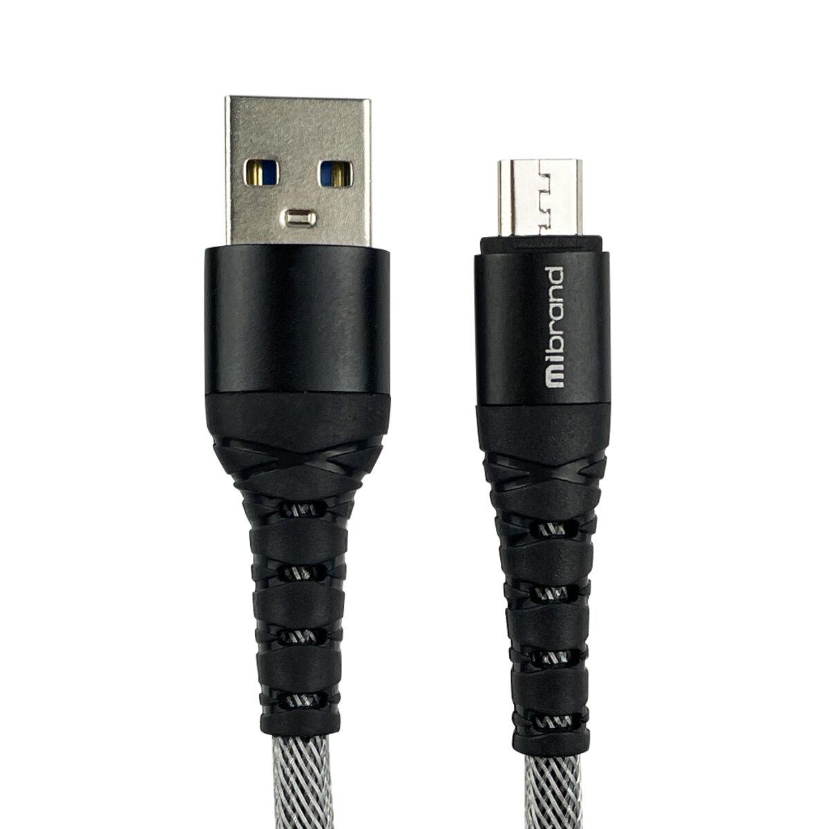 Кабель Charge\OTG MIBRAND MI-14 USB to USB Micro  2A 1M BLACK/GREY(MIDC/14MBG)