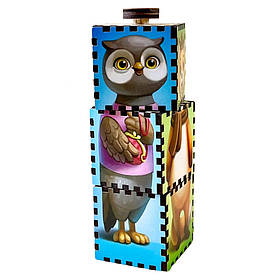 Дерев'яні кубики "Звірі" Ubumblebees (ПСД180) PSD180 обертаються, Toyman