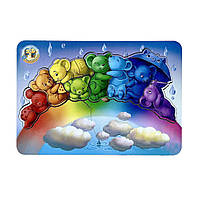 Деревянный пазл-вкладыш "Мишки" Ubumblebees (ПСД121) PSD121 цвета радуги, Toyman