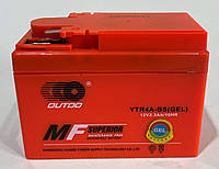Аккумулятор 12v4a.h. YAMAHA JOG YTR4A-BS широкая таблетка оранжевая 85x49x114 OUTDO