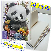 Блокнот 105х148мм / 48 аркушів, чистий аркуш / Записная книга / 7344-23127