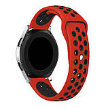 Ремінець BeCover Nike Style для Amazfit Stratos 1/2/2S/3/GTR 2/GTR 47mm/GTR Lite 47mm/Nexo/Pace Red-Black Dshop, фото 2