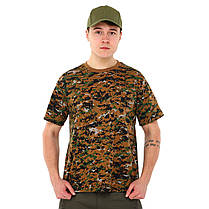 Тактична футболка Zelart TY-0359 L-2XL камуфляж, фото 3