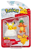 Pokemon Холидей Чармандер и Пикачу набор боевых фигурок рождественская версия (7615413)