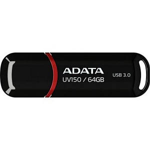 Флеш память ADATA AUV150-64G-RBK Black 64 GB USB 3.0