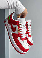 Кроссовки Louis Vuitton X Nike Air Force 1 Low Red 36