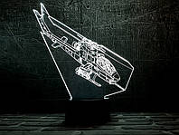 Сменная картинка для ночника-светильника 3D "Вертолет 2" 3DTOYSLAMP (2000002615422)