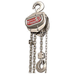 Таль ручна ланцюгова з нержавіючої сталі HADEF 9/12 VA 0.5-3.0 тонн
