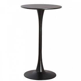 Барний стіл Тюльпан-Н високий круглий D-60 см чорний
