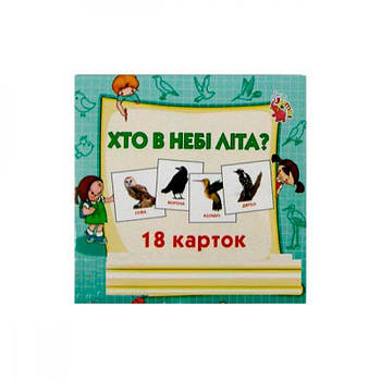 Картки міні 18 шт Хто на небі літає J014 638945 G-Rich