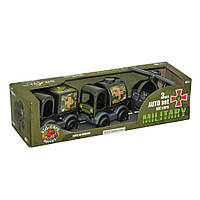 Набір машинок військових "Kid cars" Tigres 39998, 3 машинки, World-of-Toys