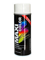 Краска белая в баллончике RAL 9010 MAXI COLOR AEROSOL Farbe 400 мл