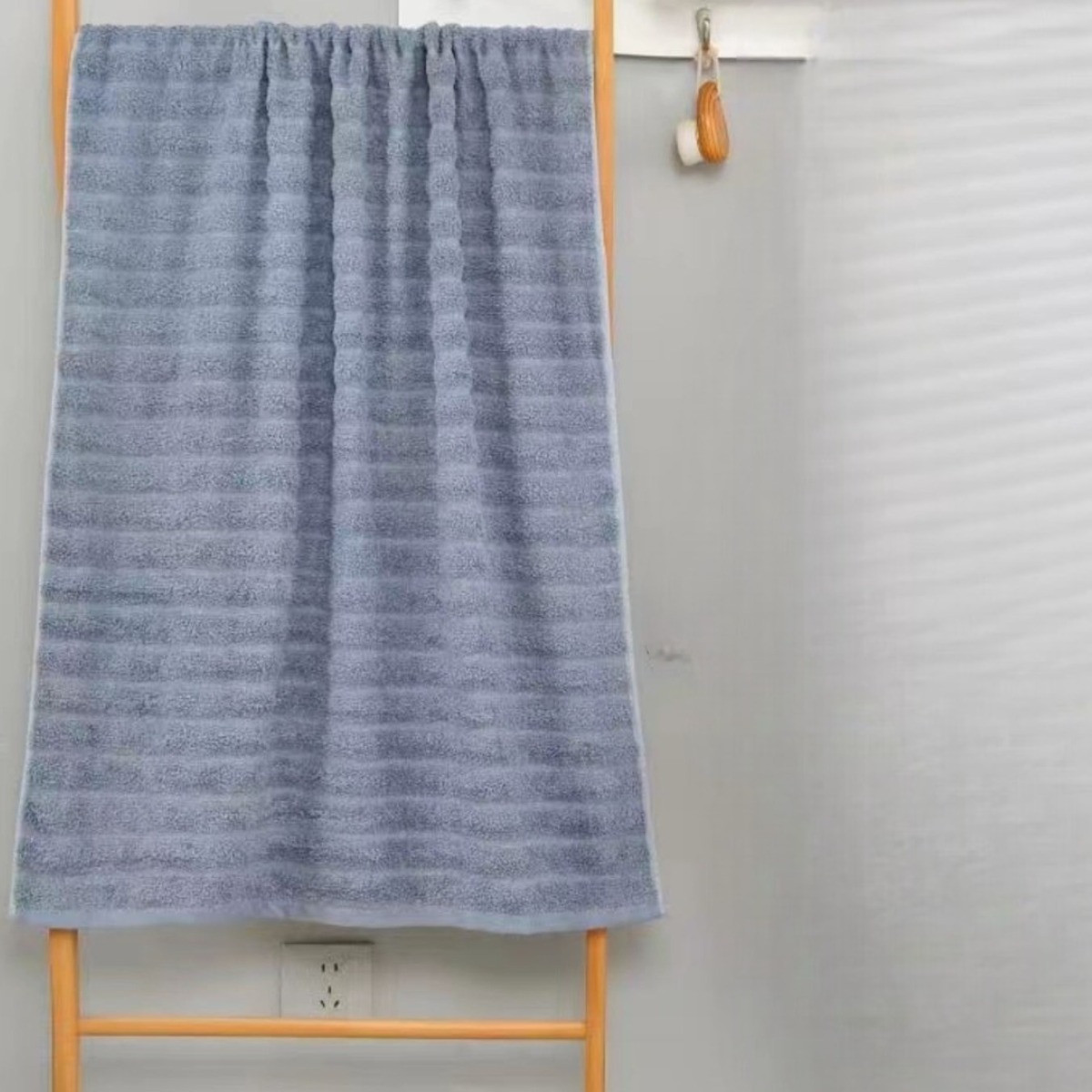 Рушник для обличчя Home Textiles "Шарпея" махра 90 х 45 см (38641) Сірий